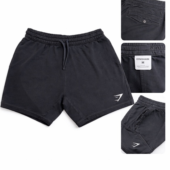 Gymshark Other - Gymshark Black Athletic Shorts Size M Drawstring Pocket Logo